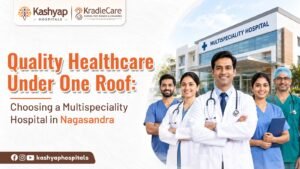 Doctors and healthcare professionals representing Kashyap Hospitals and KradleCare multispeciality healthcare services in Nagasandra